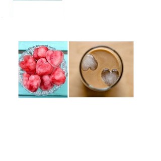 Bộ 5 Khay Làm Đá Thạch Rau Câu Socola Hình Trái Tim (21 Viên/ 1 Khay)