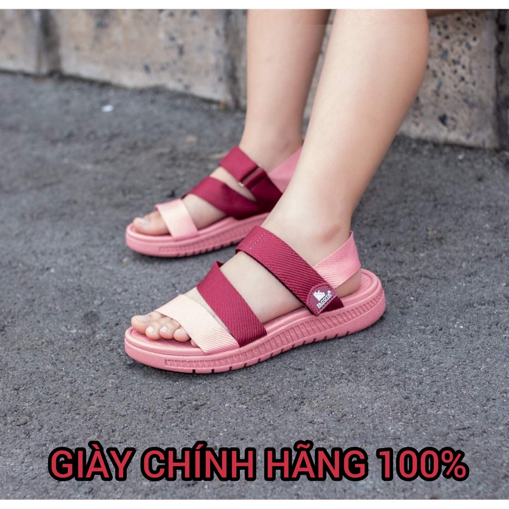FACOTA giày dép sandal nam, nữ hồng phối mang đi chơi đi học HA08