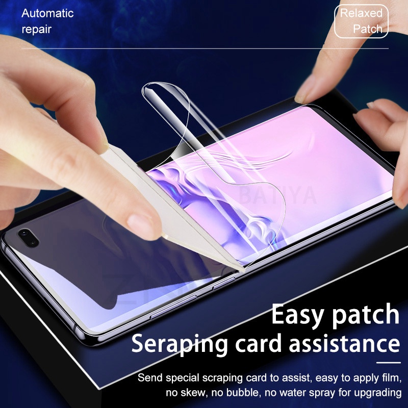 Set 4 Miếng Dán Hydrogel 9D Bảo Vệ Màn Hình Cho Samsung Galaxy S10 S20 S9 S8 Plus S7 S21 Ultra Note 20 9 10