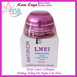 KEM DƯỠNG TRẮNG DA LMEI TINH CHẤT COLLAGEN - LINH CHI - ĐÔNG TRÙNG HẠ THẢO 25gr (tím)