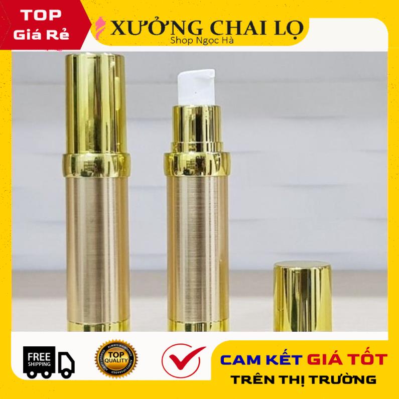 Chai Chiết Mĩ Phẩm ❤ GIÁ RẺ NHẤT ❤ [20ml] Chai xịt giọt Hút chân không 20ml Thanh Lịch xi vàng chiết mỹ phẩm .