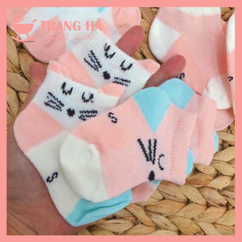 Set 5 Đôi Tất Thông Hơi Điều Hòa Cho Bé, Tất Lưới Kid's Socks Thoáng Khí Siêu Mềm Mại Cho Bé 0-12 Tháng