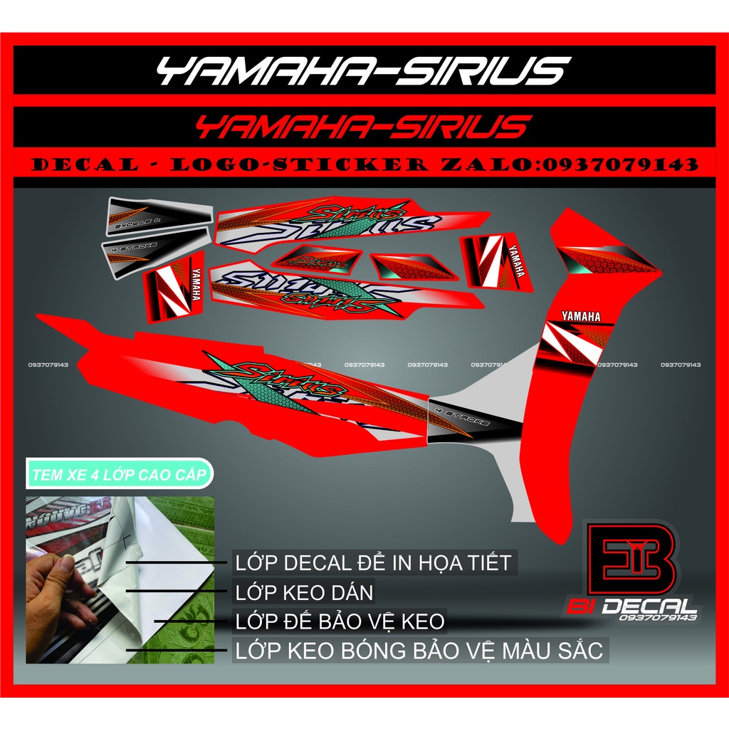 ( Quí khách vui lòng mang ra tiệm cho thợ dán ) Sirius 005