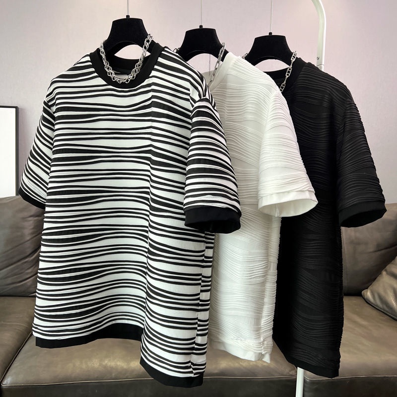 Áo Thun Tay Ngắn Cổ Tròn Dáng Rộng Thời Trang Xuân Hè 2022 Cho Nữ