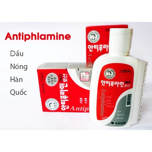 ( Mã Giãm LEHU3K Đơn 99k ) DẦU NÓNG XOA BÓP ANTIPHLAMINE HÀN QUỐC 100ML