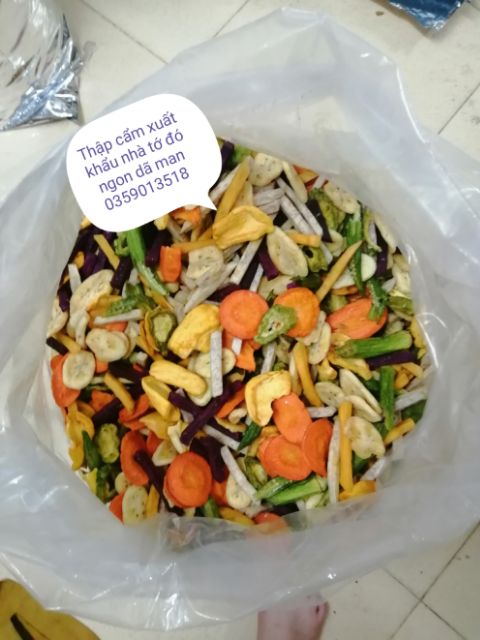 1kg trái cây( hoa quả) sấy nguyên cánh HÀNG XUẤT KHẨU siêu giòn ngon