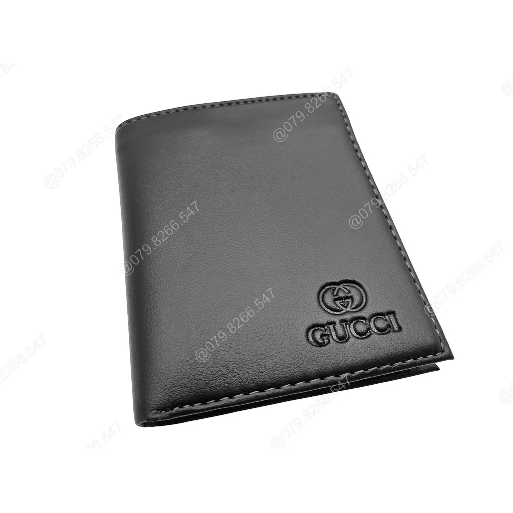 GIAO LOGO NGẪU NHIÊN  Ví nam da PU cao cấp BNGR-646, kiểu đứng, hàng tại xưởng, nhiều ngăn để giấy tờ