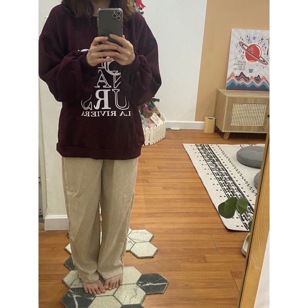 Áo Sweater cổ tròn STR SIG form rộng UlzzangChất nỉ cotton đẹp Không Bai xù⚡️Áo mùa đông ấm áp Unisex nam nữ