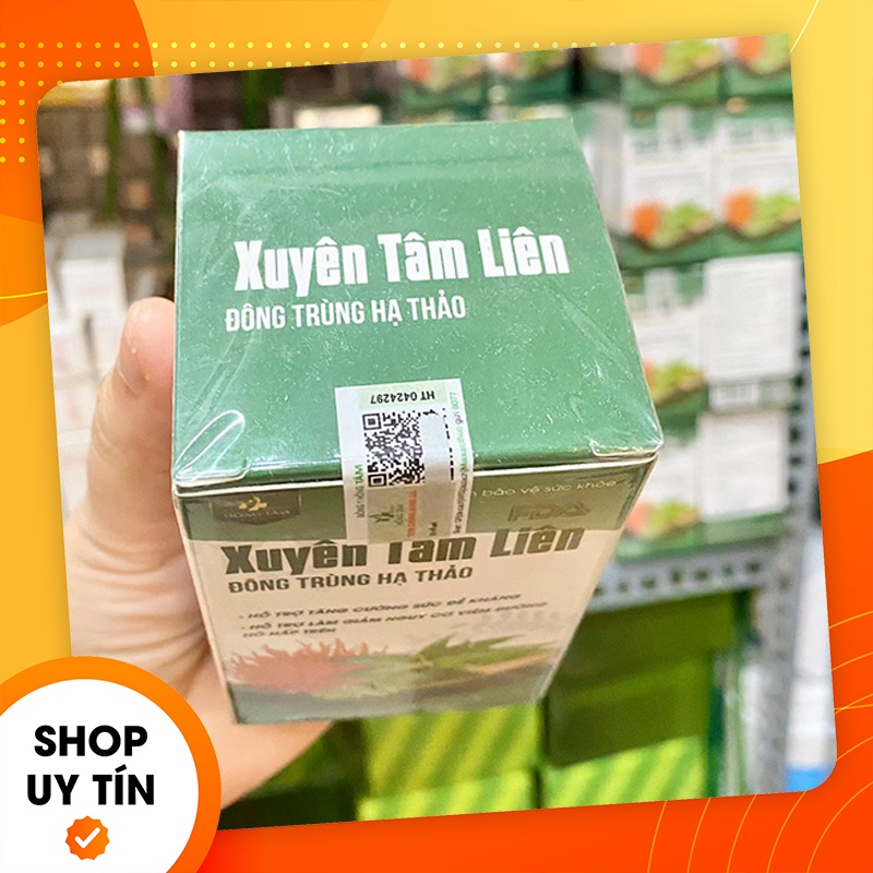 [Chính hãng] Viên uống Xuyên Tâm Liên Đông Trùng Hạ Thảo Hồng Tâm - Đông Y Hồng Tâm - 8938529135168