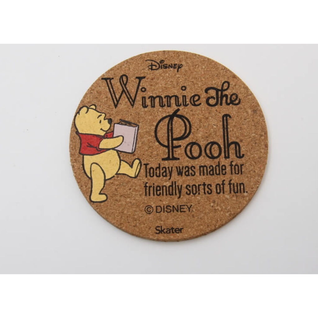 [SKATER] Bộ 4 Đế Lót Ly Hình Gấu Pooh / Thỏ Con CTC1S Với 4 Mẫu Thiết Kế Khác Nhau