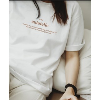 Áo thun in trắng đen cotton 🍄 Autotelic 🍄