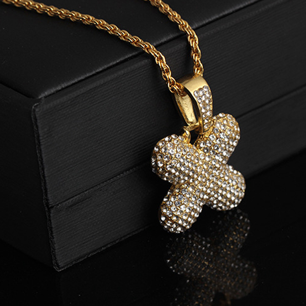 Vòng cổ Mặt Chữ Cái Từ A-Z Phong Cách Hip Hop Thời Trang Cho Nam Và Nữ|Choker Xích