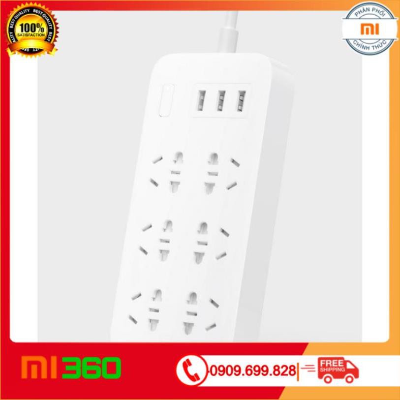 [ Hàng Cao Cấp ] Ổ cắm Xiaomi Mi Power Strip 6 cổng 3 USB