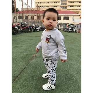 Giày bata tập đi màu đen cực chất cho bé trai