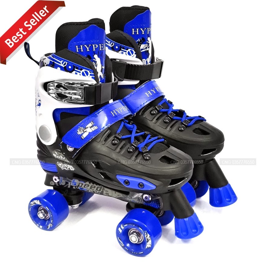 Giày Trượt Patin 2 Hàng Bánh Cao Cấp Cho Trẻ Em Và Người Lớn
