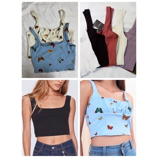 Áo thun crop top f21