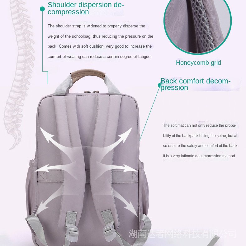 Ba lô máy tính xách tay Nữ 14 15 inch Ba lô Máy tính Không thấm nước Chống nước Chống mài mòn Ba lô Nữ