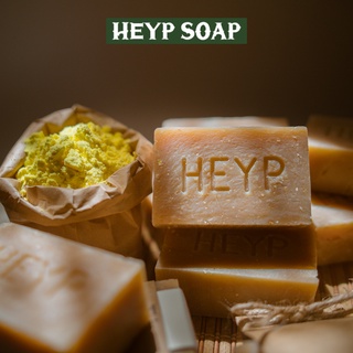 Xà phòng tinh bột nghệ heyp, xà bông hữu cơ an toàn cho da nhạy cảm