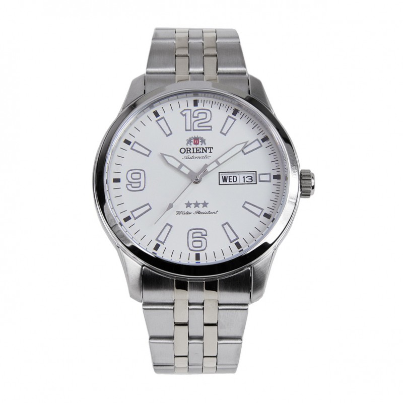 Đồng hồ nam Orient chính hãng SAB0B006WB, dây kim loại.