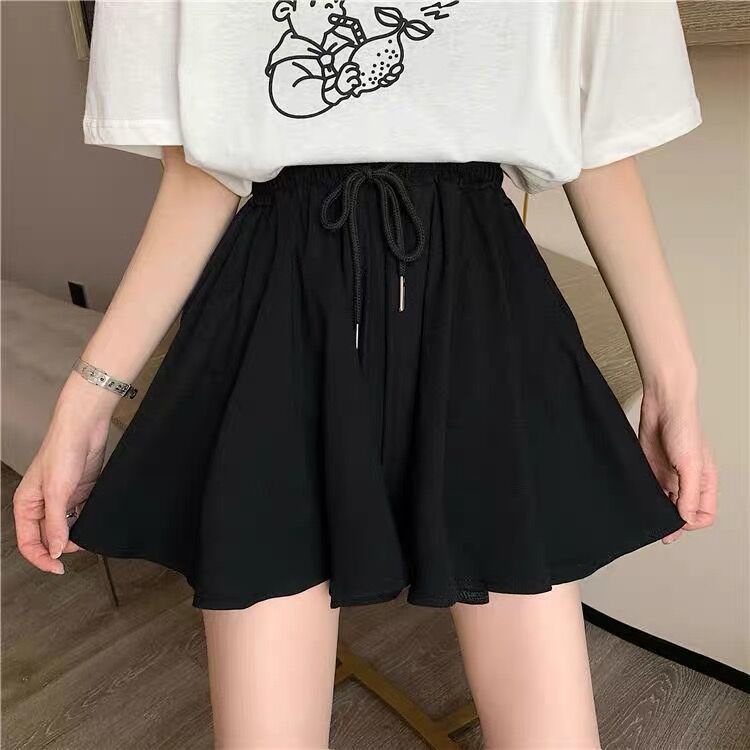 Quần Short Thể Thao Giả Váy Dáng Chữ A Lưng Cao Cỡ Lớn Thời Trang Cho Nữ