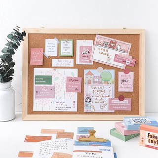 Set 60 giấy note ghi chú dạng sticker quotes ý nghĩa