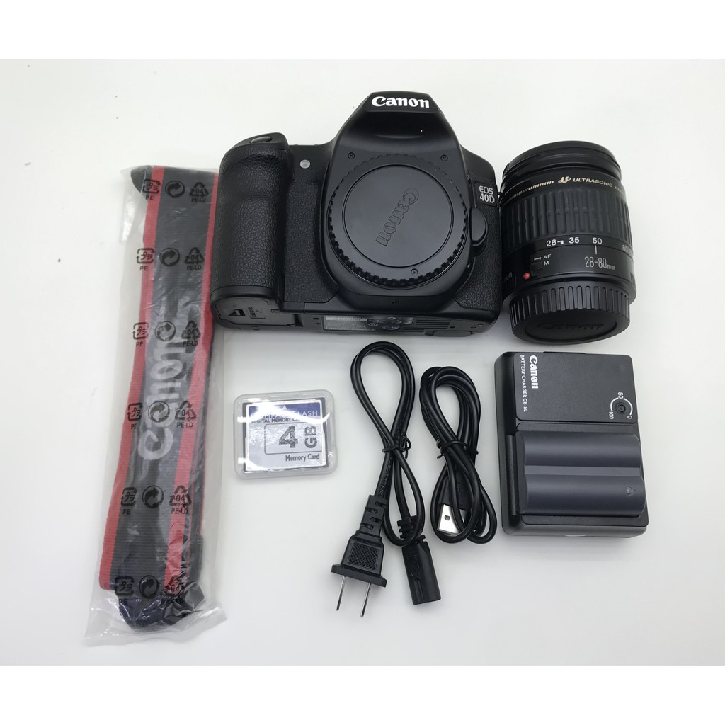 Máy ảnh Canon 40D kèm lens 28-80 ngoại hình 90% | BigBuy360 - bigbuy360.vn