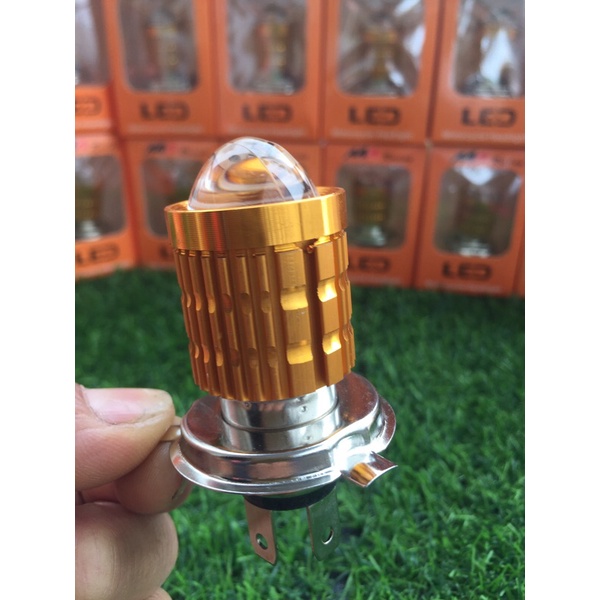 Đèn pha Led bi cầu 2 màu chân H4 chính hãng MAracing