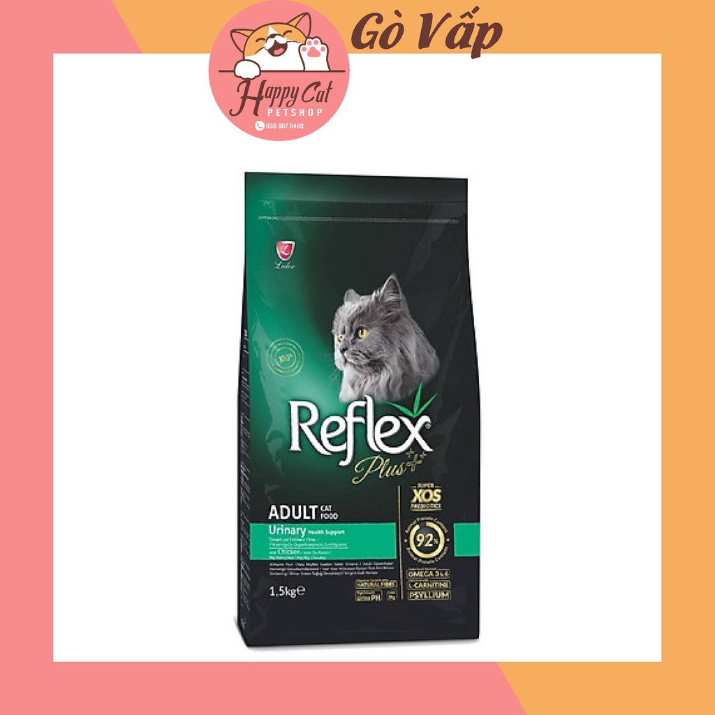 Hạt Reflex Plus cho mèo các loại túi 1,5kg - HAPPYCAT