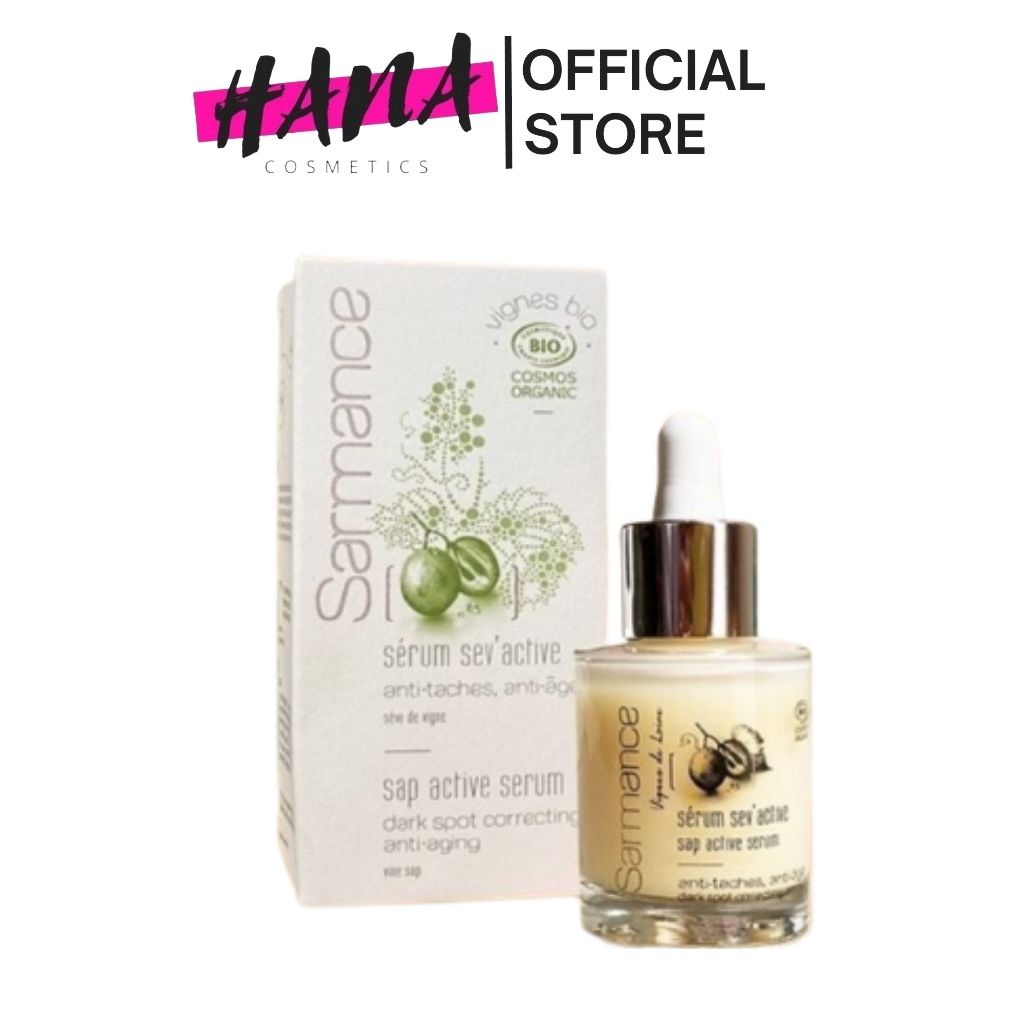 Serum Sarmance Pháp, Serum chiết xuất mủ nho có chứng nhận BIO giúp trắng da, đẹp da, chống lão hóa, chăm sóc da mặt