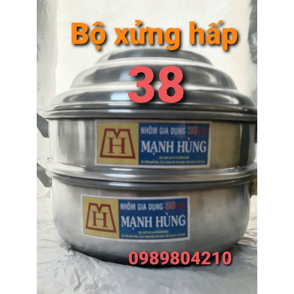 (Video SP)Bộ xửng hấp nhôm Mạnh Hùng 2 tầng size 38, bộ xửng hấp ,Xửng hấp bánh rau,củ ,quả ,ngô,..cam kết Chính Hãng