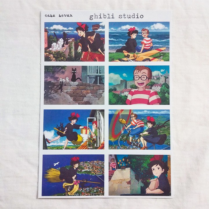 Set Sticker chủ đề Ghibli Studio trang trí Bullet Journal / Planner - Case Sover