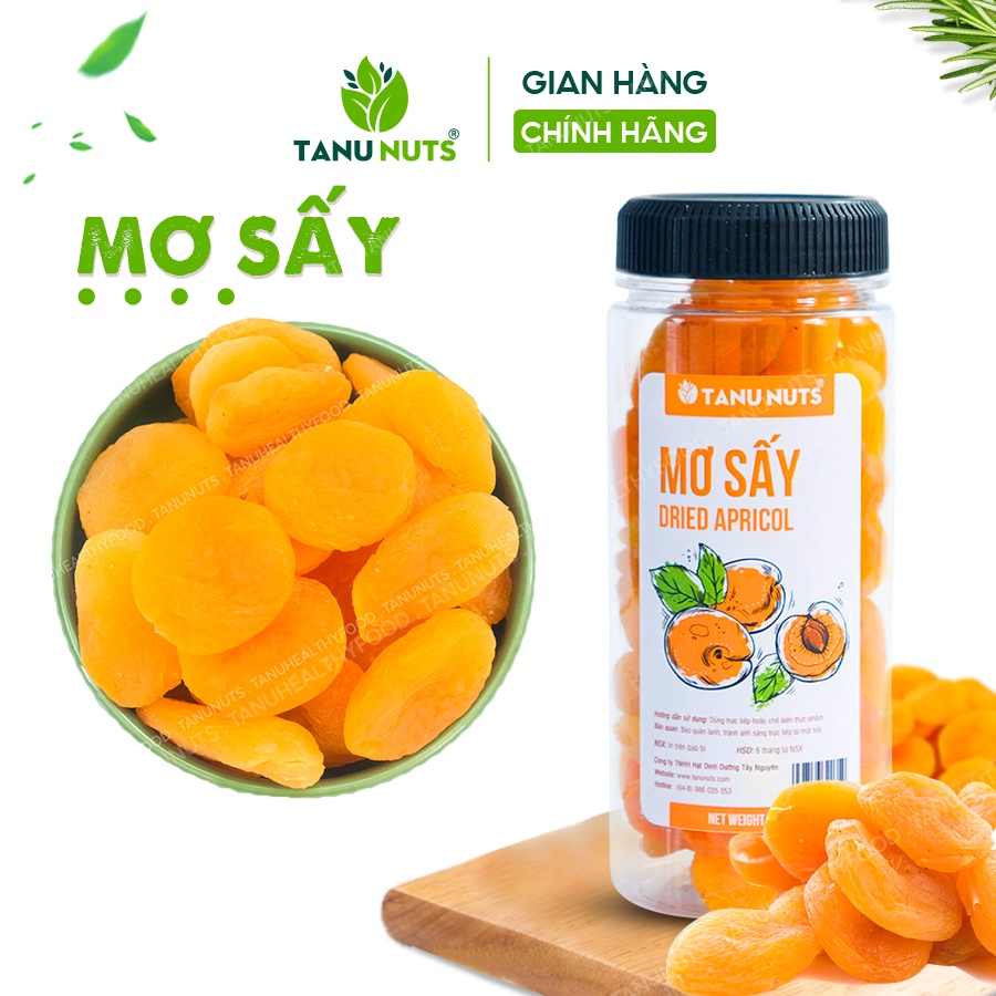 Mơ sấy dẻo không đường Thổ Nhĩ Kỳ TANU NUTS thơm ngon phù hợp cho người ăn kiêng, mẹ bầu 400g