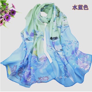 Cơmbo sỉ 10 Khăn choàng cổ voan lụa cao cấp