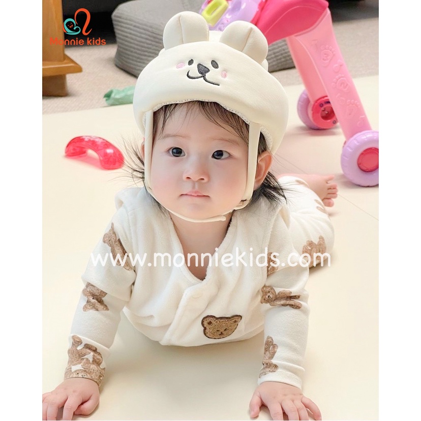 MŨ TAI THỎ BẢO VỆ ĐẦU CHO BÉ BLISS BEBE HÀN QUỐC