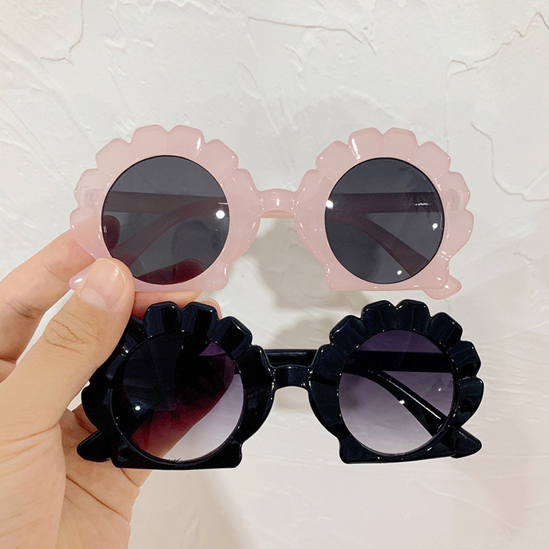 Kính Mát Gọng Vỏ Sò Màu Sắc Kẹo Ngọt Thiết Kế Thời Trang Cho Trẻ Em