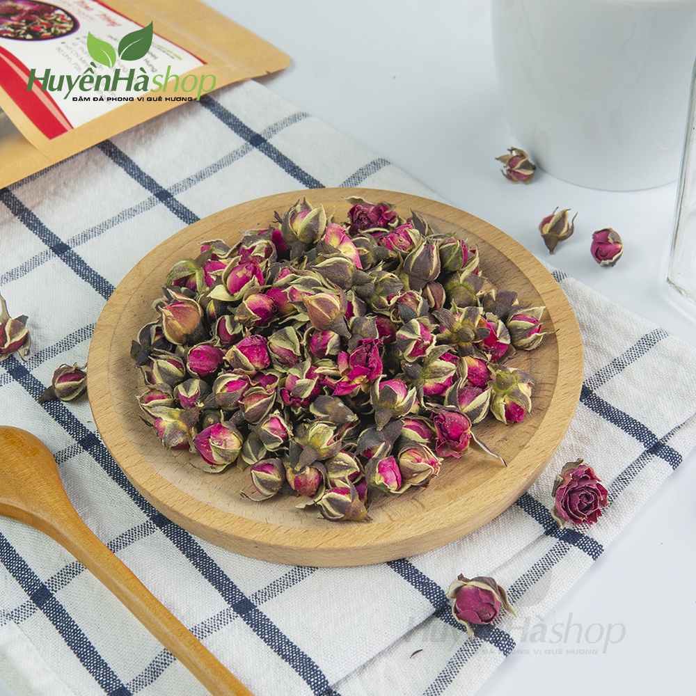 Trà Nụ Hoa Hồng Nguyên Bông Sấy Khô Nguyên Chất - Trà Hoa Hồng Giúp Đẹp Da, Cải Thiện Vóc Dáng Và Giảm Stress