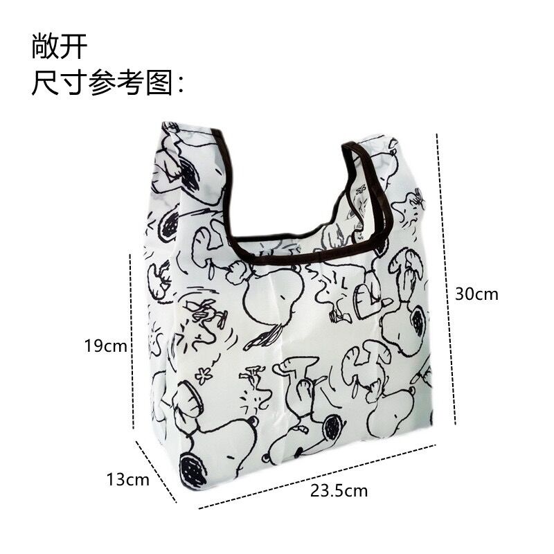 Túi Mua Sắm Mini Chống Thấm Nước Thân Thiện Với Môi Trường Họa Tiết Hoạt Hình Dễ Thương