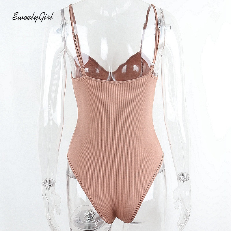 Áo liền quần không tay cổ chữ V kiểu dáng thời trang quyến rũ cho nữ