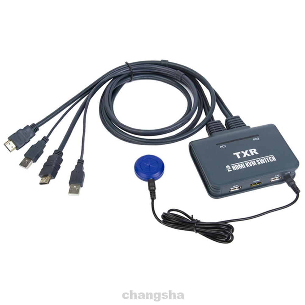 2 Port Dual Monitor Plug And Play KVM Switch