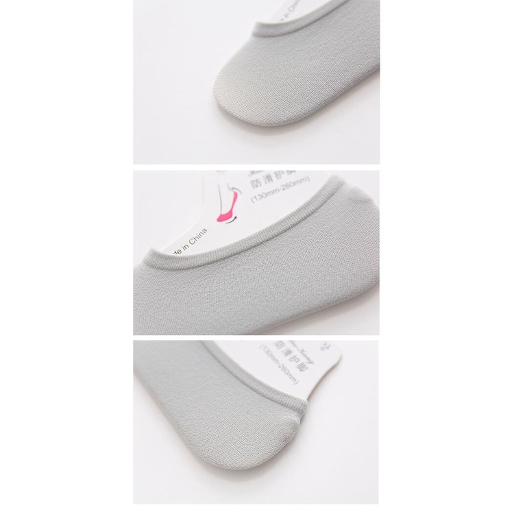 Tất vớ lười búp bê dưới mắt cá chân có silicon chống tuột gót cotton kháng khuẩn MONEYSOCKS VL014