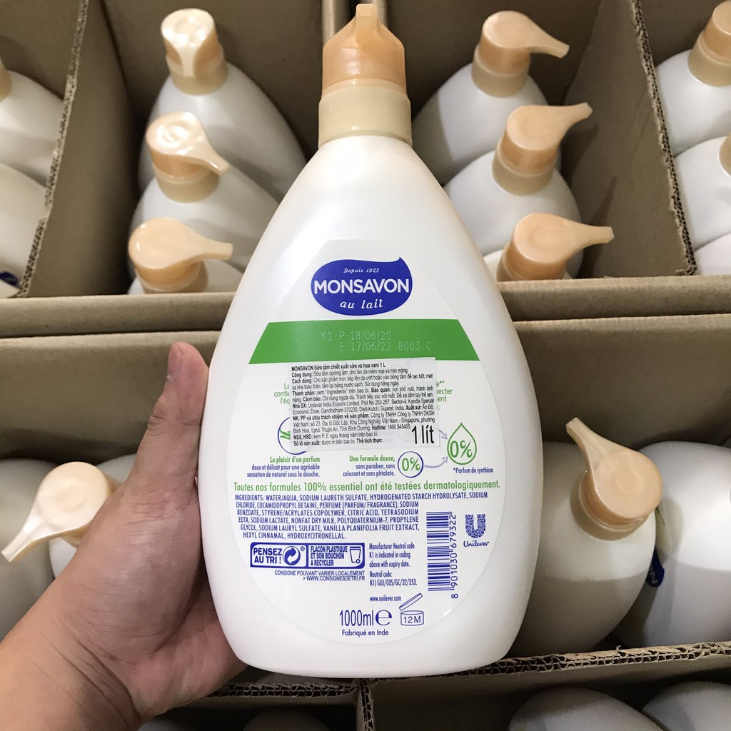 [DATE 06/2022] Sữa Tắm Monsavon Chiết Xuất Sữa Và Hoa Vani 1000ml Nhập Khẩu Ấn Độ | BigBuy360 - bigbuy360.vn