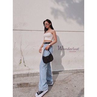 Áo Croptop trắng 2 dây