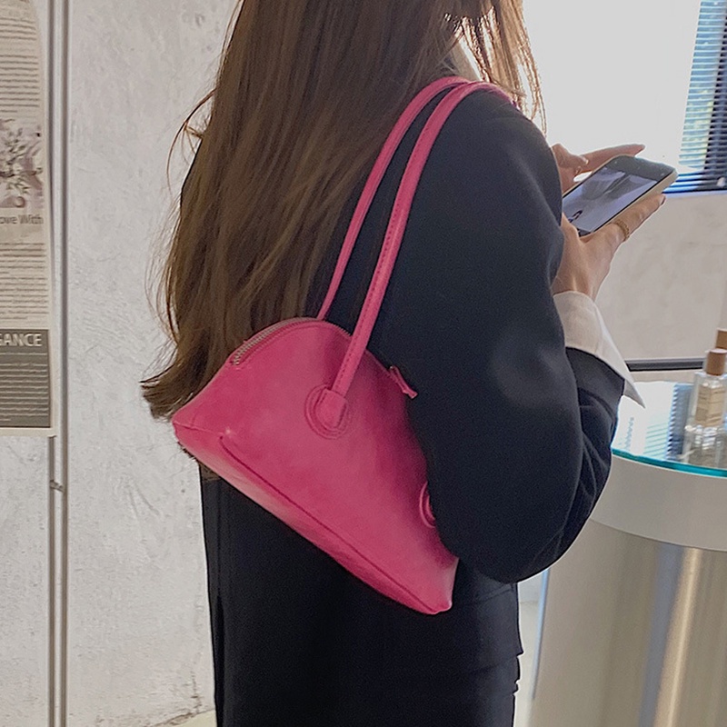 Túi Xách Da Bóng Có Tay Cầm Dài Phong Cách retro Dành Cho Nữ