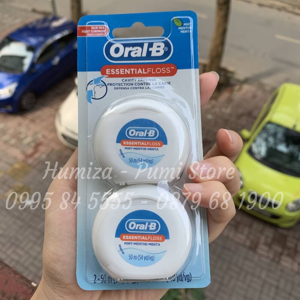 Chỉ nha khoa Oral B Essential Floss 50m [Hàng Mỹ]