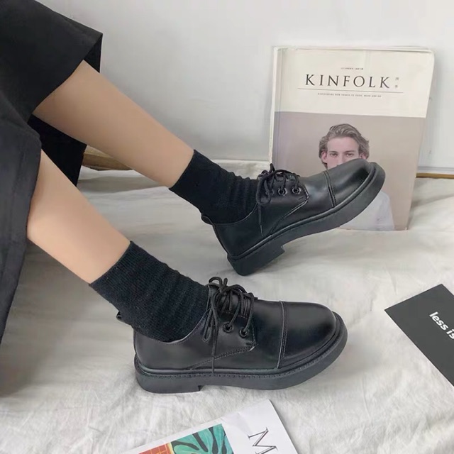 [SẴN bóng 36, lì 36] Boots cổ thấp dáng tròn tròn đáng iu lắm nè các nàng | BigBuy360 - bigbuy360.vn