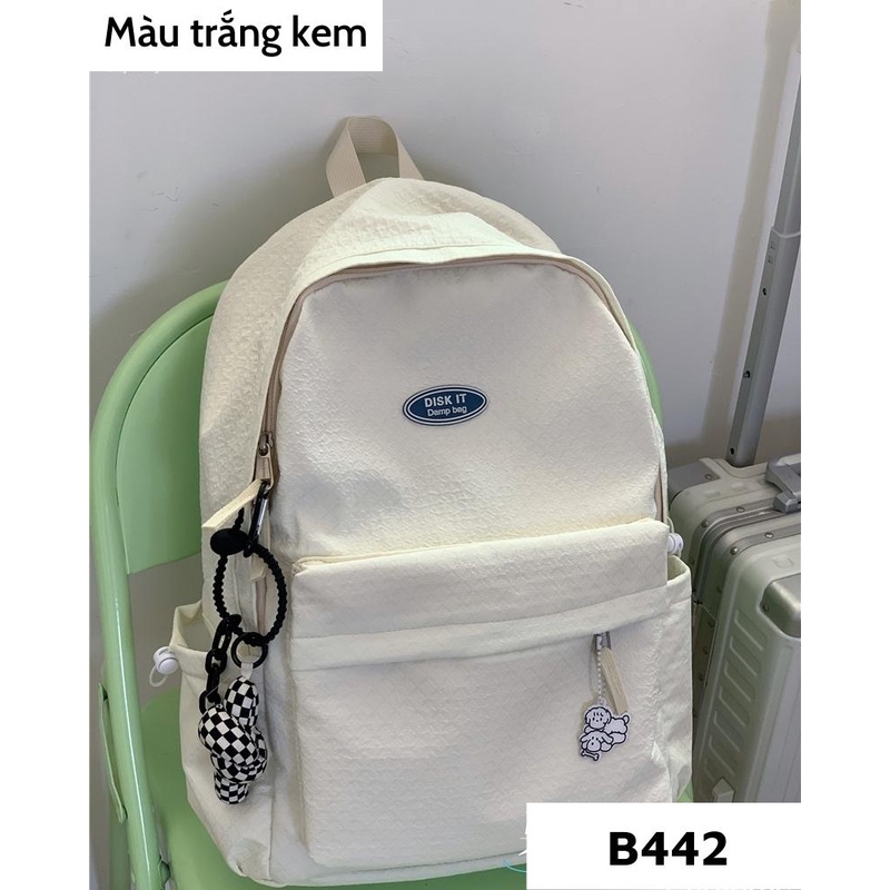 Balo đi học nữ basic trơn ulzzang hàn quốc, cặp sách học sinh đẹp giá rẻ B442 gaga store