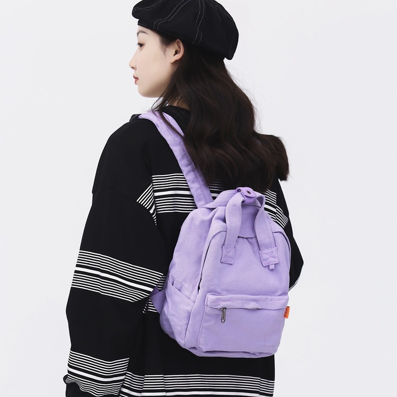 Ba Lô JASMIN NOIR Canvas Thiết Kế Đơn Giản Sức Chứa Lớn Cho Nữ