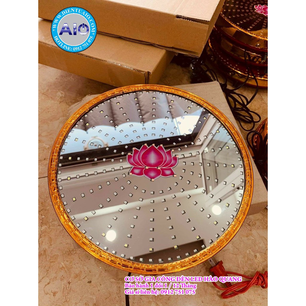 Đèn led trang trí bàn thờ Led hào quang 150mm  1.5 Tấc