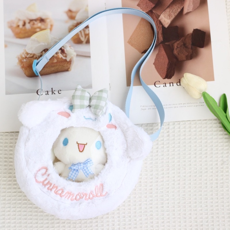 Mới Túi Đeo Chéo Nhồi Bông Hình Cinnamoroll Xinh Xắn
