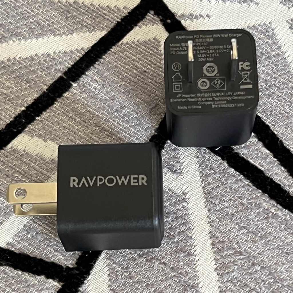 Củ Sạc Ravpower 20w PD/QC/PPS - RP-PC150 bảo hành 12 tháng